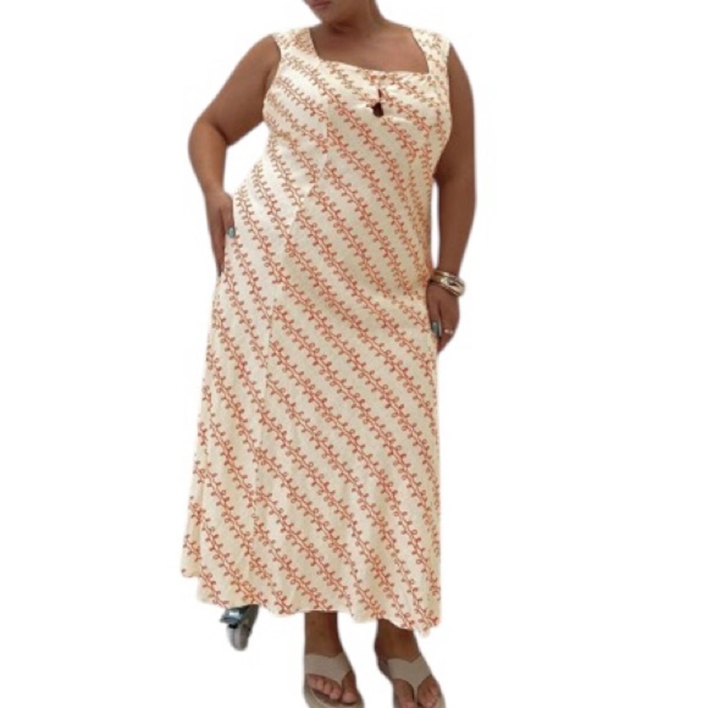 Princess Polly Linen Blend Print Dress